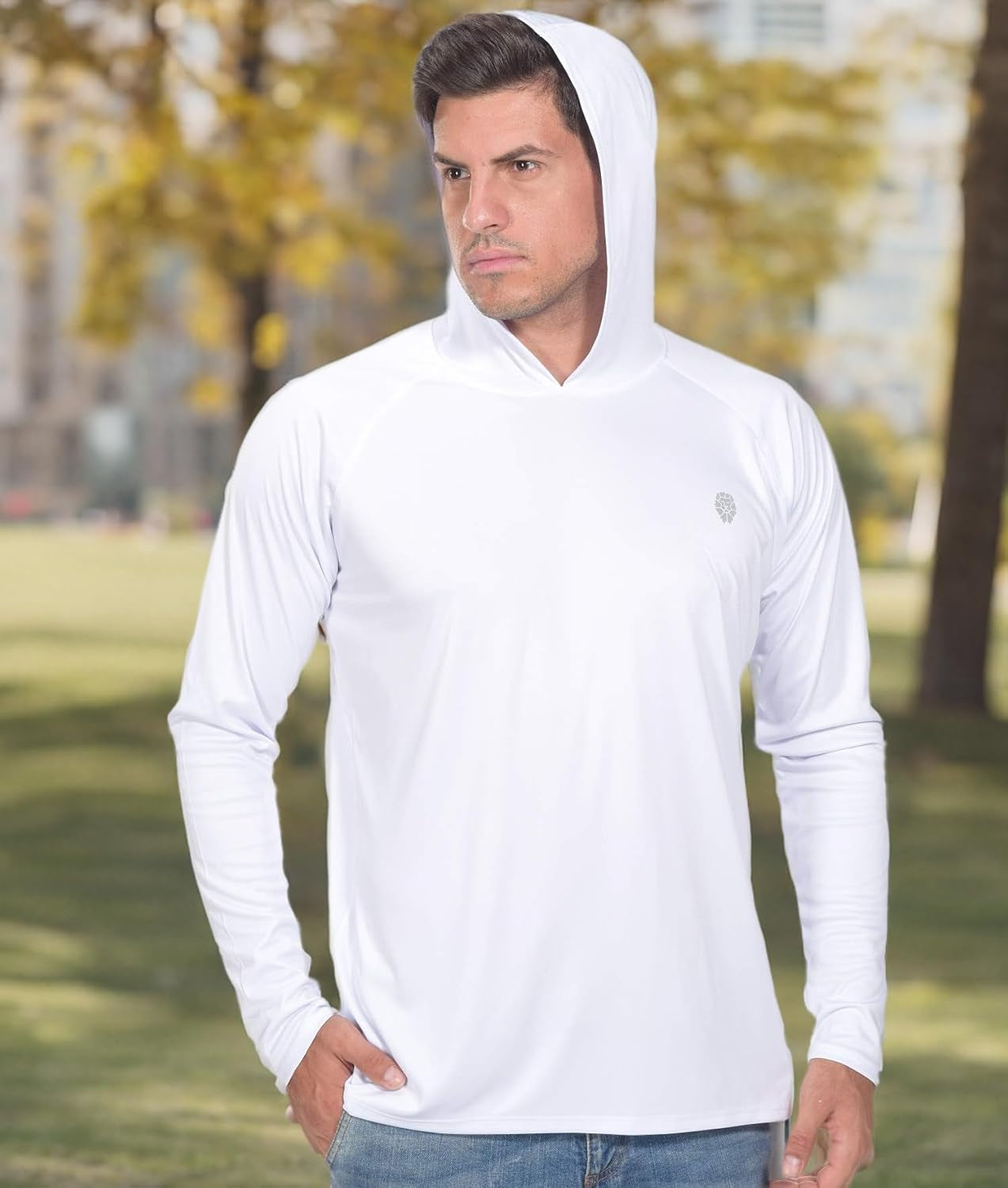 Fishing Shirts for Men Long Sleeve - Sun Protection SPF 50+ UV Tshirt Hoodies