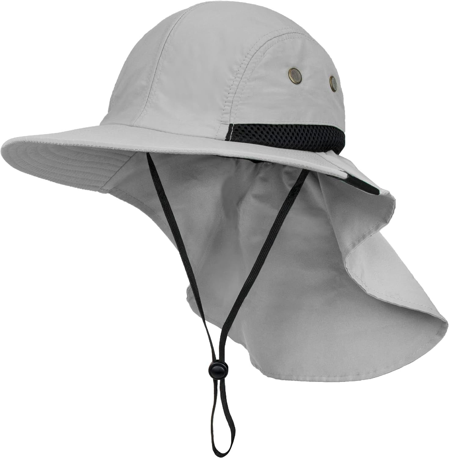 Sun Hat for Men, Wide Brim Fishing Hat Neck Flap Cover Men, Women, Hiking, Camping, Sun Protection UV, Gardening