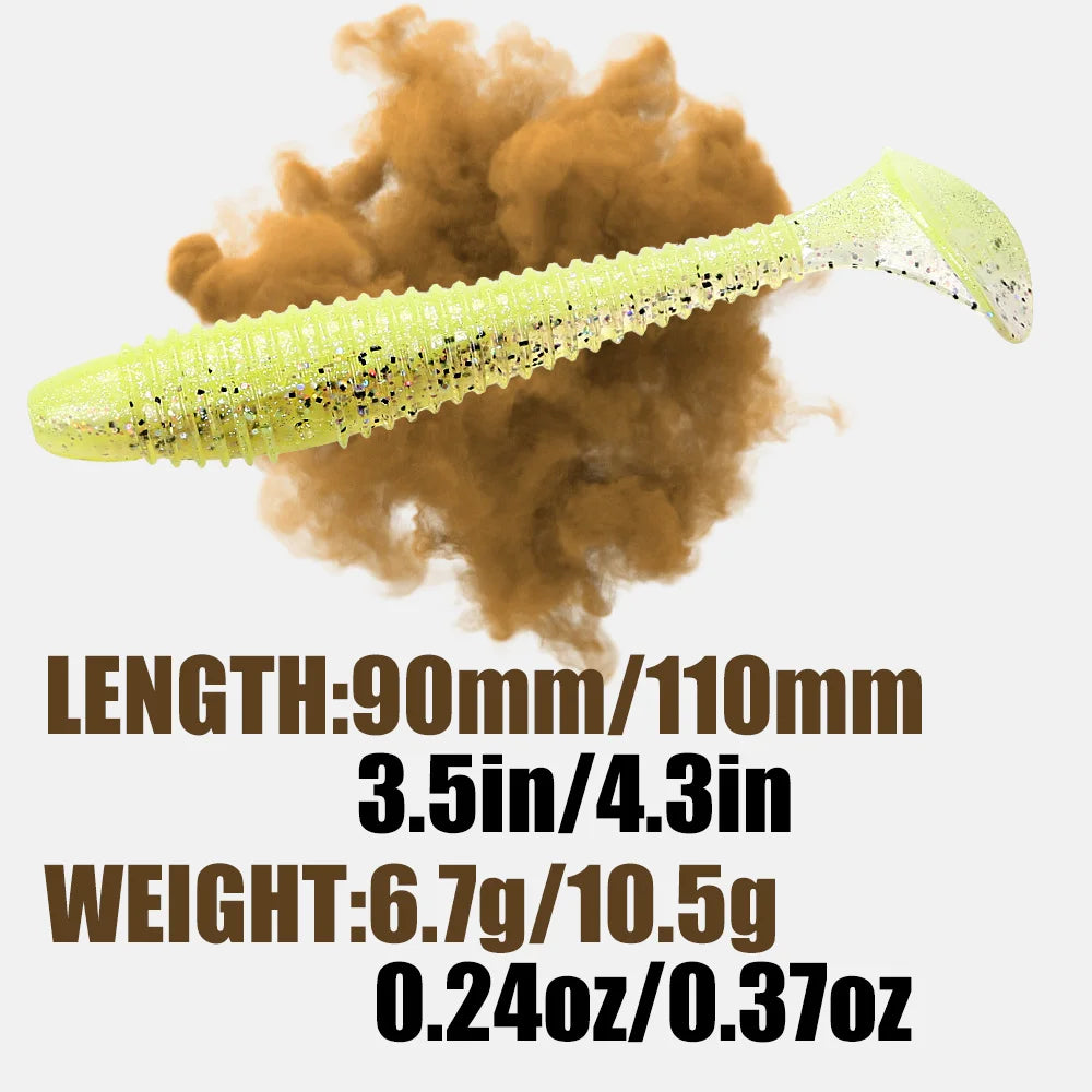 Soft Swimbait Fishing Lure Paddle Tail Soft Lure Fishing Baits for Pike Zander Bass