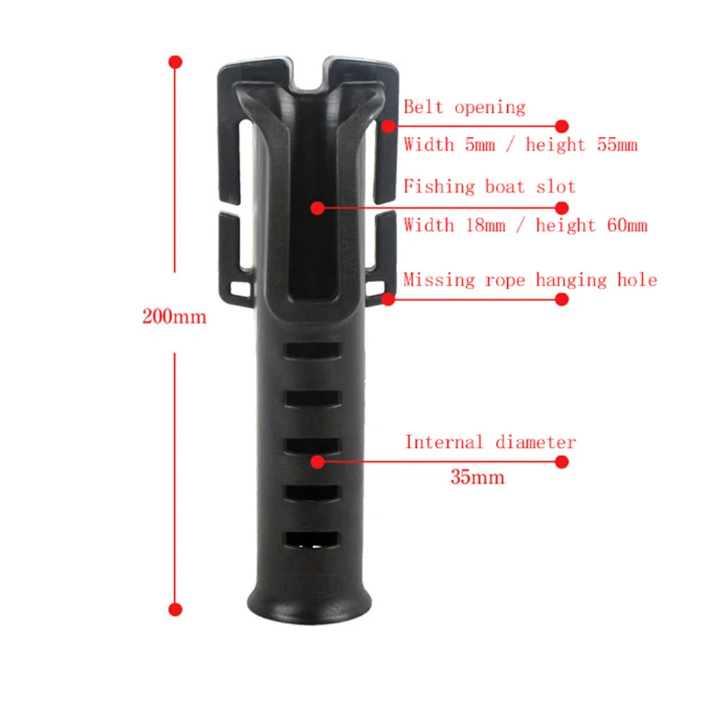 Portable Belt Rod Holder Waist Fishing Rod Holder Multifunctional Fish Rod Support Bracket Adjustable Lightweight for Fishing