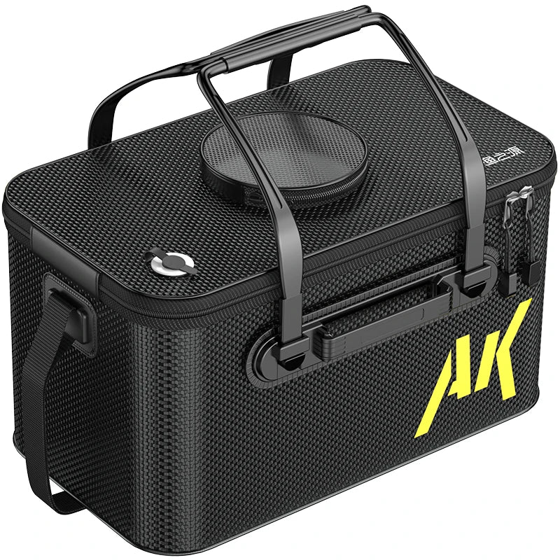 YUZHIYUAN Fishing Container Foldable Portable Live Fish Bucket Large Capacity Water Bucket Thickened EVA Material