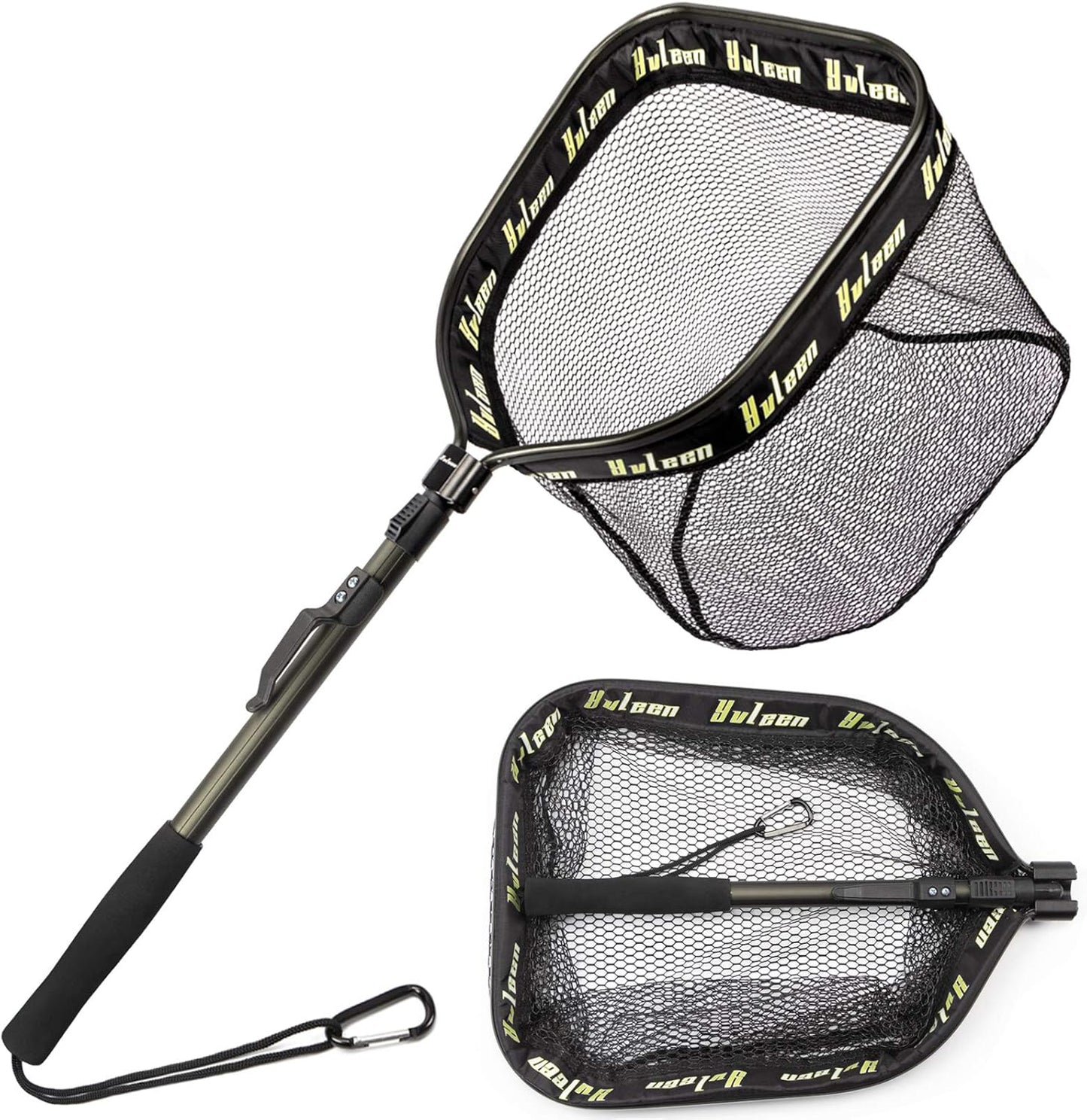 Floating Fishing Net - Folding Fishing Landing Net with Rubber Coating Mesh for Easy Fish Catch and Release, Fishing Net for Freshwater and Saltwater