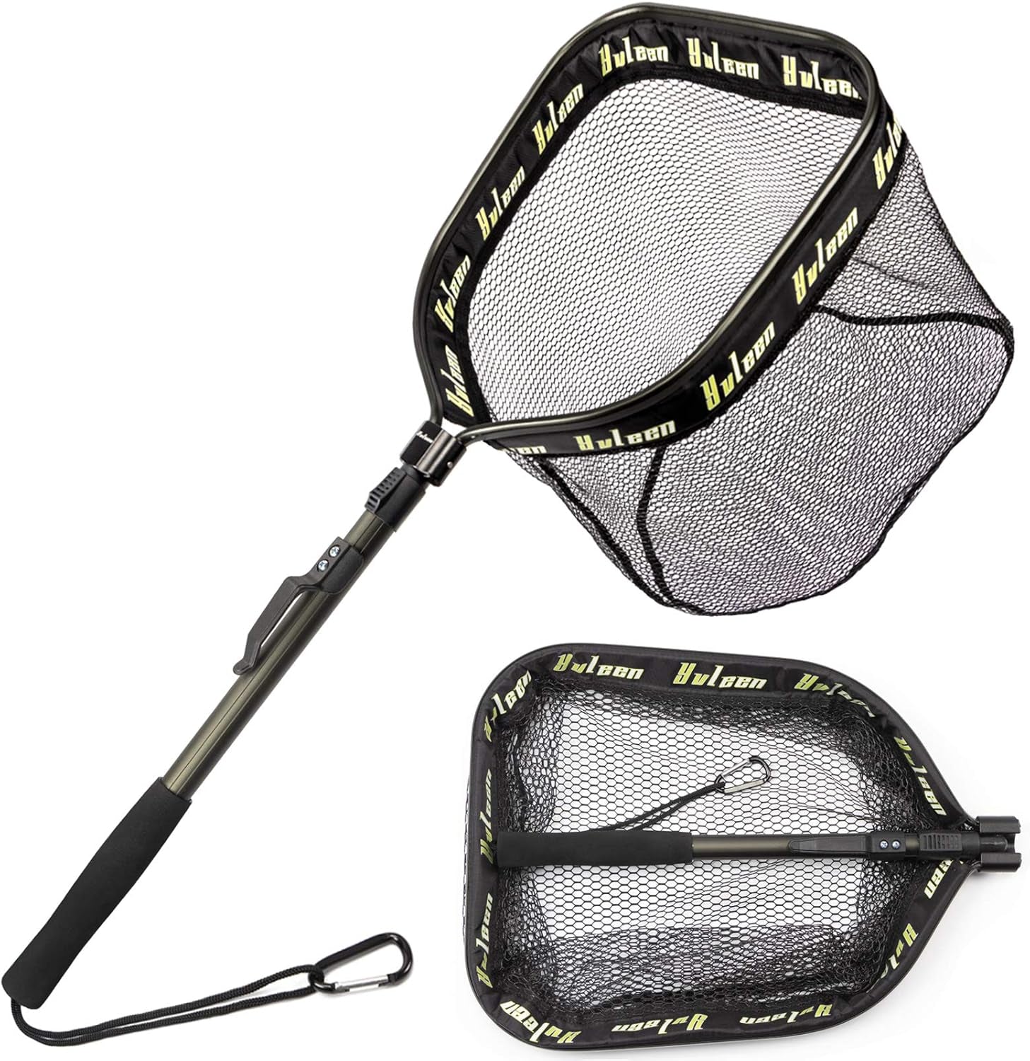 Floating Fishing Net - Folding Fishing Landing Net with Rubber Coating Mesh for Easy Fish Catch and Release, Fishing Net for Freshwater and Saltwater